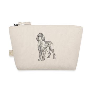 Line Art Italian Spinone Italiano - Organic Pouch - nature - Front