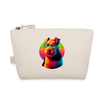 Retro Sunset Sunglasses Lakeland Terrier Terriers - Organic Pouch - nature - Front