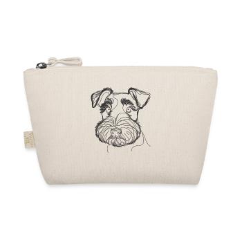 Line Art Lakeland Terrier Terriers Lakie - Organic Pouch - nature - Front