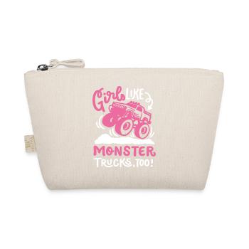 Monstertruck für Mädchen - Bio-Täschchen - Natur - Vorne