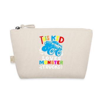 Monstertrucks für Kinder - Bio-Täschchen - Natur - Vorne