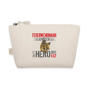 Feuerwehr Vater - Bio-Täschchen - Natur - Vorne