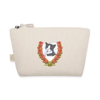Cat Cats Kitten Sleeping Child - Organic Pouch - nature - Front