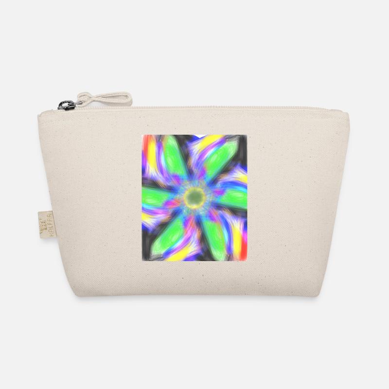 Psychedelic Abstract Flower Organic Pouch