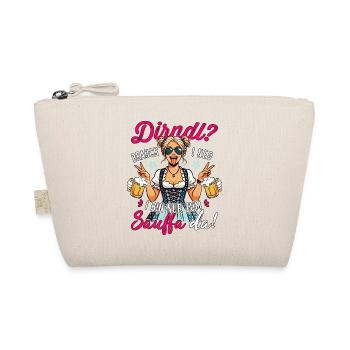Trachtenshirt Damen Trachten T-Shirt Dirndl Ersatz - Bio-Täschchen - Natur - Vorne