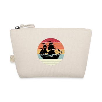 Pirate ship on the sea at sunset - Organic Pouch - nature - Front