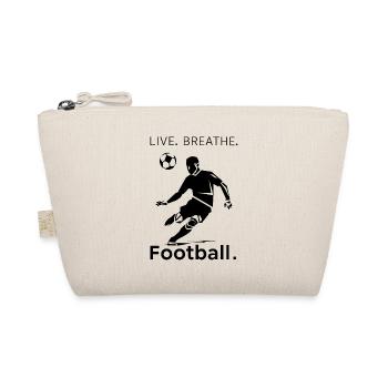 Football Art with Inspiring Message - Organic Pouch - nature - Front