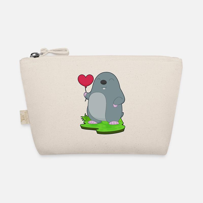 Mole Heart Balloon Organic Pouch