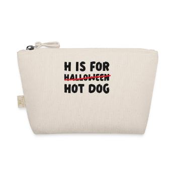 Hot Dog Adult Halloween H Is For - Organic Pouch - nature - Front