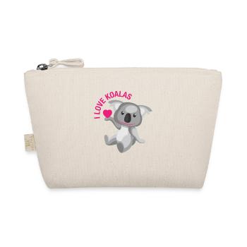 J’adore le t-shirt Koalas. Mignon Koala Ours Amoureux Rose - Trousse biologique - nature - Devant
