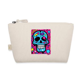 Tout simplement cool : crâne pop art avec une touche d’originalité - Trousse biologique - nature - Devant