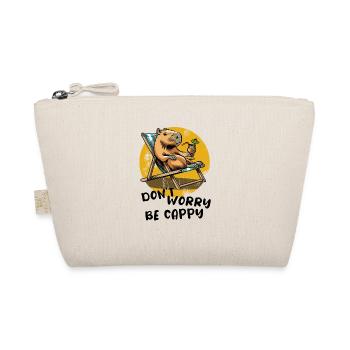 Don't worry be Cappy - Capybara - Urlaub - Bio-Täschchen - Natur - Vorne