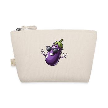 Cool Eggplant Sunglasses Summer Vegetables - Organic Pouch - nature - Front