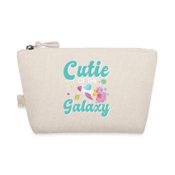 Galactic Cute: "Cutie of the Galaxy Girl, Girl - Organic Pouch - nature - Front