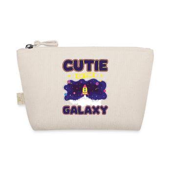Galactic Cute: "Cutie of the Galaxy Girl, Girl - Organic Pouch - nature - Front