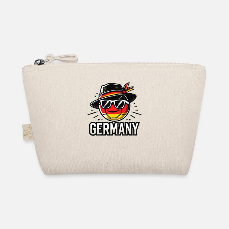 Soccer Ball with Germany Flag Funny Ball Organic Pouch