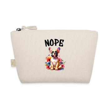Bouledogue français disant non, amoureux des chiens - Trousse biologique - nature - Devant