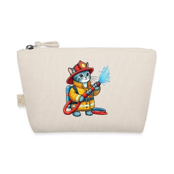 Firefighter Kitten Splash - Organic Pouch - nature - Front