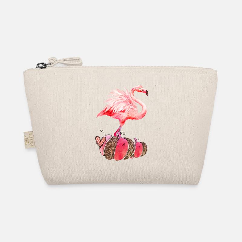 Fall Flamingo Pumpkin Thanksgiving Organic Pouch