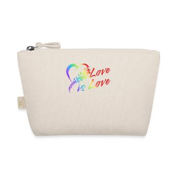 Gender Lesbians, Gays, Trans, Queer Rainbow - Organic Pouch - nature - Front