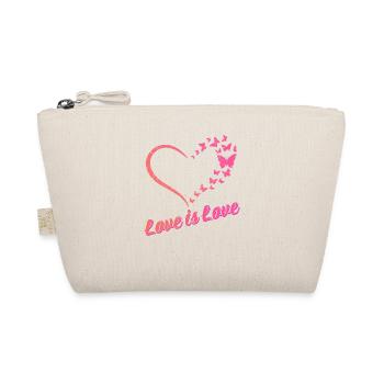 Gender Lesbians, Gays, Trans, Queer Rainbow - Organic Pouch - nature - Front