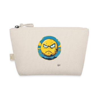 Yellow and Blue Angry Ukrainian Sun - Organic Pouch - nature - Front