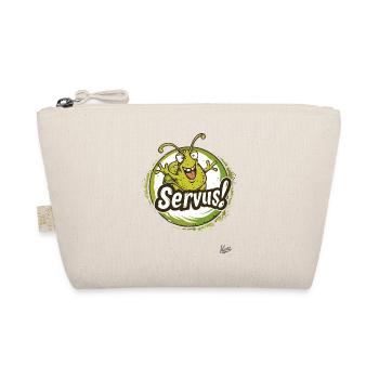 Snail with arms waves: Servus! - Organic Pouch - nature - Front