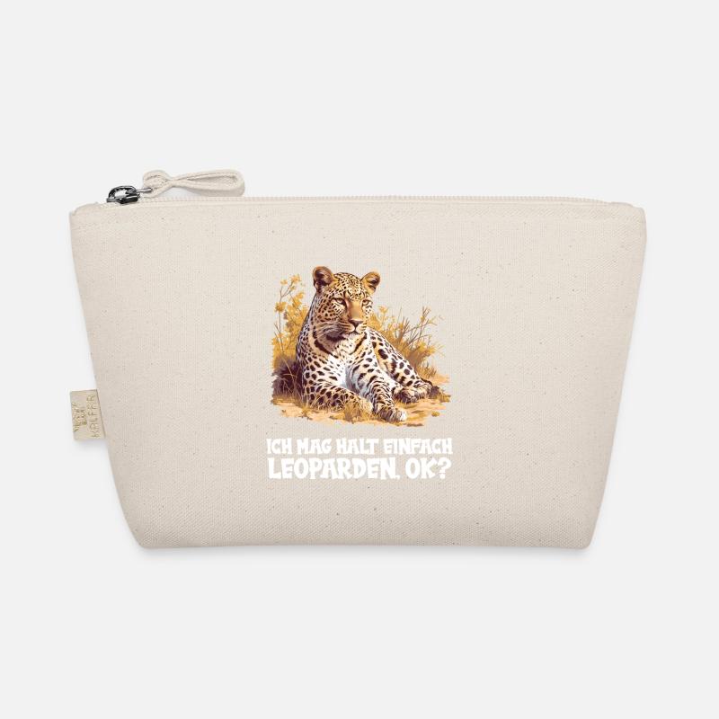 Leoparden Leopard - Bio-Täschchen - Natur