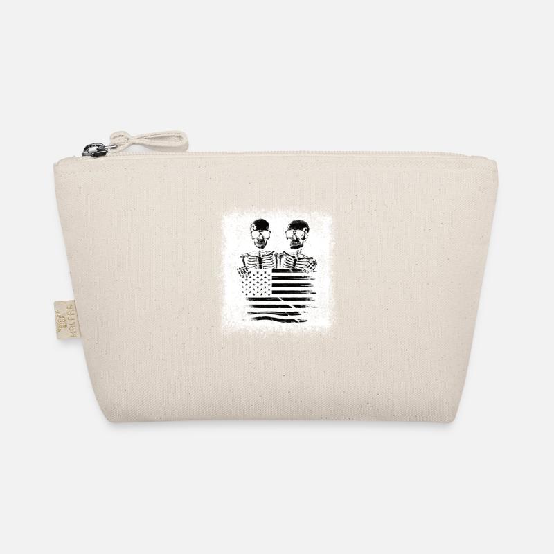 Conception du drapeau américain squelette Trousse biologique