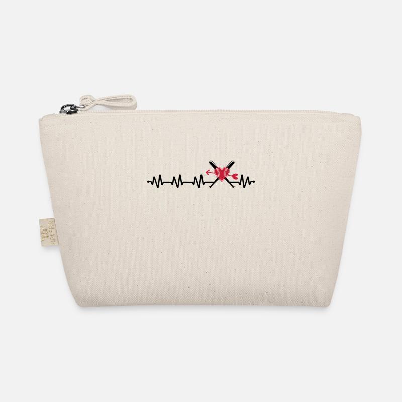 Baseball Softball Mom Heartbeat Baseball Organic Pouch