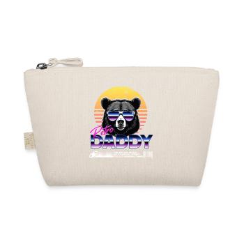 Retro Daddy Vintage Papa Perfektes Vatertag Design - Bio-Täschchen - Natur - Vorne