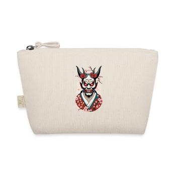 Oni Demons Mask Japan Culture Aesthetics Design - Organic Pouch - nature - Front