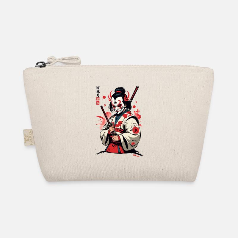 Oni Dämonen Maske Samurai Japanischer Dämon Kultur Bio-Täschchen