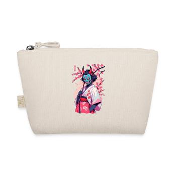 Oni Samurai Vaporwave Aesthetic Japan Culture - Organic Pouch - nature - Front