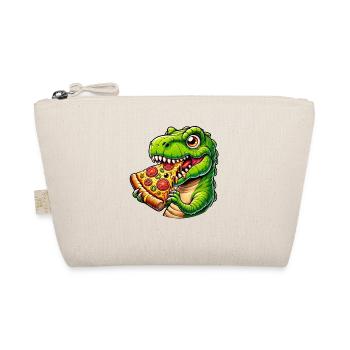 T-Rex Dinosaure avec pizza fromage olives amusant - Trousse biologique - nature - Devant