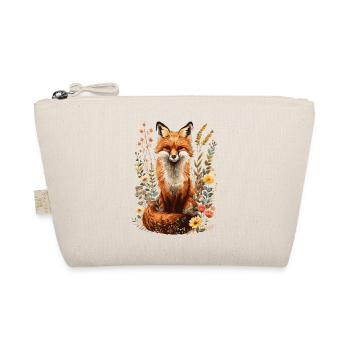 Renard floral naturel Cottagecore - Trousse biologique - nature - Devant
