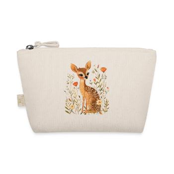 Flowers Deer - Organic Pouch - nature - Front
