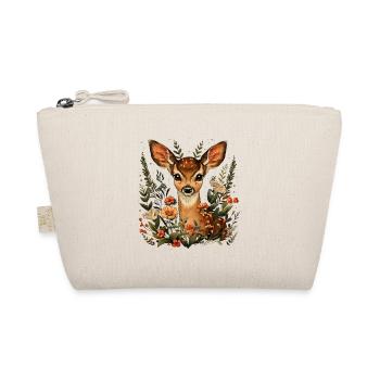Flowers Deer - Organic Pouch - nature - Front