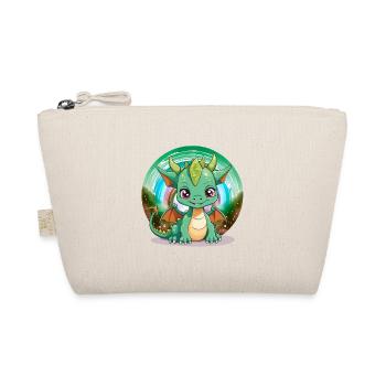 Drache Kinder Drachen Kind - Bio-Täschchen - Natur - Vorne