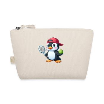 Mignon pingouin joueur de tennis dessin animé - Trousse biologique - nature - Devant