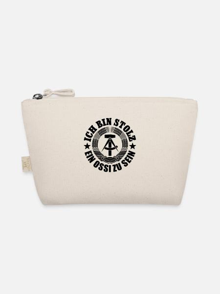 Ich bin stolz, ein Ossi zu sein, DDR, Geschenk - Bio-Täschchen - Natur