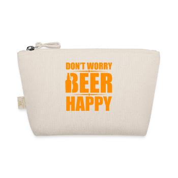 Dont WorryBeer Happy funny Beer Quotes - Bio-Täschchen - Natur - Vorne