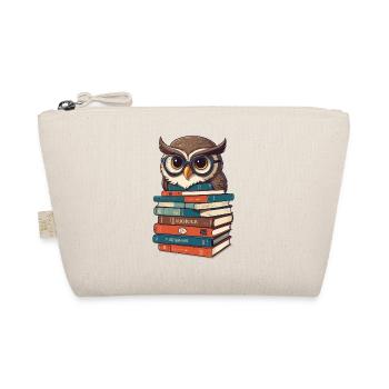 Owls Lover Cute Book Illustration - Organic Pouch - nature - Front