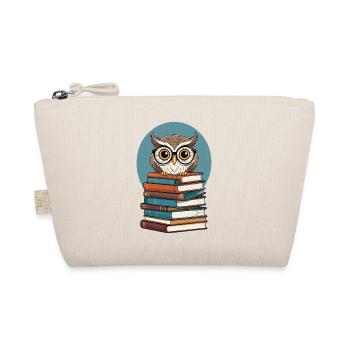 Mignon Livre Illustration Hibou Amateur de Livre - Trousse biologique - nature - Devant
