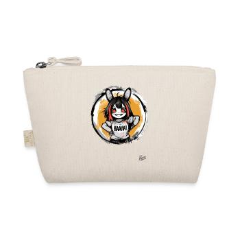 Funny and Naughty Cartoon Bunny Girl - Organic Pouch - nature - Front