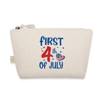 First 4th of July Independence Day Amerika - Bio-Täschchen - Natur - Vorne