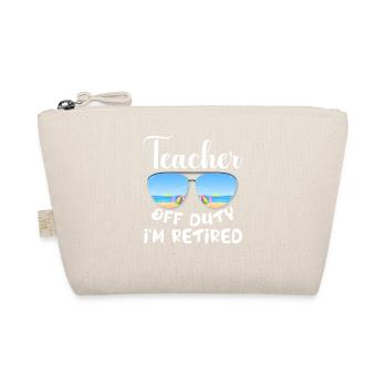 Teacher Off Duty Class Of 2024 Retirement Retired - Bio-Täschchen - Natur - Vorne