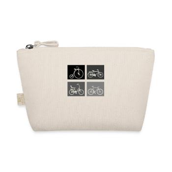 Vintage Gift Idea Bicycle - Organic Pouch - nature - Front