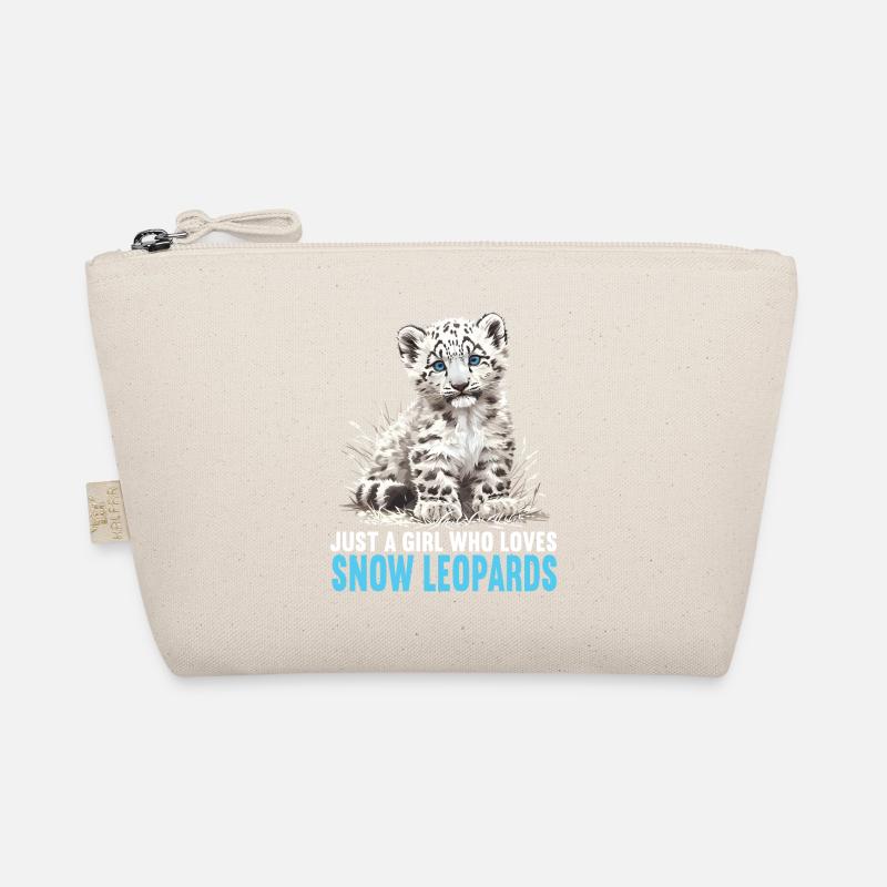 Snow Leopard Schneeleoparden Schneeleopard - Bio-Täschchen - Natur