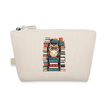 Livres hibou mignon livre illustration lecture hibou - Trousse biologique - nature - Devant